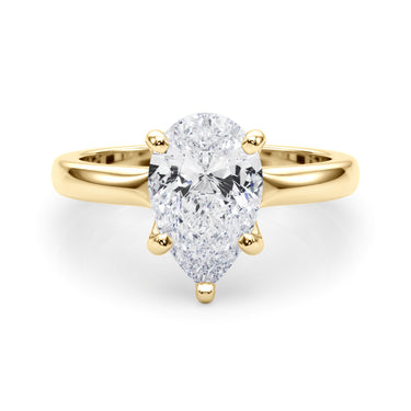 Solitaire Pear Shape – Pear-Shaped Lab Diamond Jewelry in 18K Gold | Just Brilliant – view 8