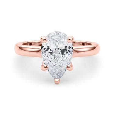Solitaire Pear Shape – Pear-Shaped Lab Diamond Jewelry in 18K Gold | Just Brilliant – view 12
