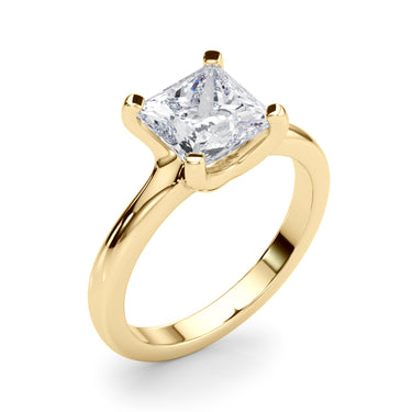 Solitaire Princess Cut Engagement Ring – Princess Cut Lab Diamond Engagement Ring in 18K Gold | Just Brilliant – view 8