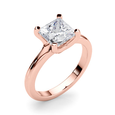 Solitaire Princess Cut Engagement Ring – Princess Cut Lab Diamond Engagement Ring in 18K Gold | Just Brilliant – view 12