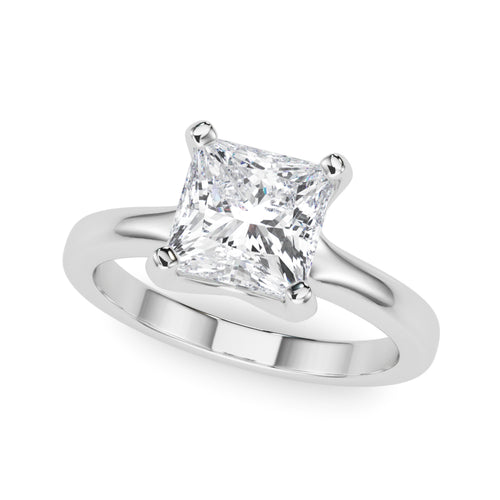 Solitaire Princess Cut Engagement Ring