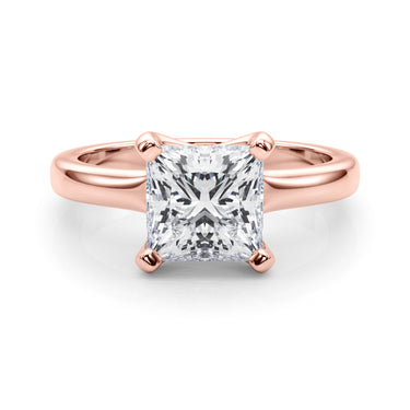 Solitaire Princess Cut Engagement Ring – Princess Cut Lab Diamond Engagement Ring in 18K Gold | Just Brilliant – view 13