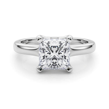 Solitaire Princess Cut Engagement Ring – Princess Cut Lab Diamond Engagement Ring in 18K Gold | Just Brilliant – lifestyle...