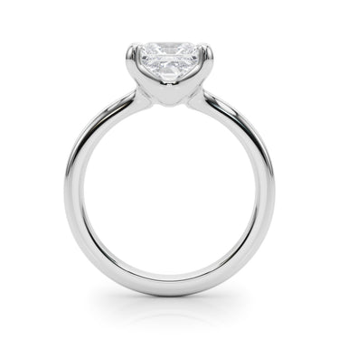 Solitaire Princess Cut Engagement Ring – Princess Cut Lab Diamond Engagement Ring in 18K Gold | Just Brilliant – detail view