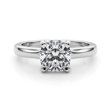 Solitaire Cushion Engagement Ring – Cushion Lab Diamond Engagement Ring in 18K Gold | Just Brilliant – lifestyle view