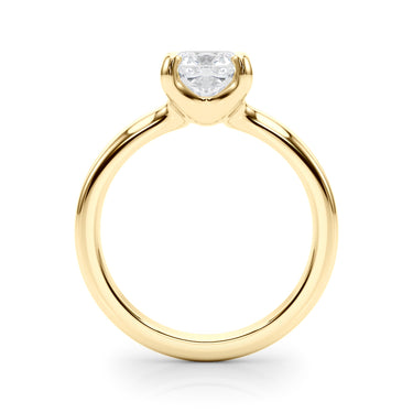 Solitaire Cushion Engagement Ring – Cushion Lab Diamond Engagement Ring in 18K Gold | Just Brilliant – view 7