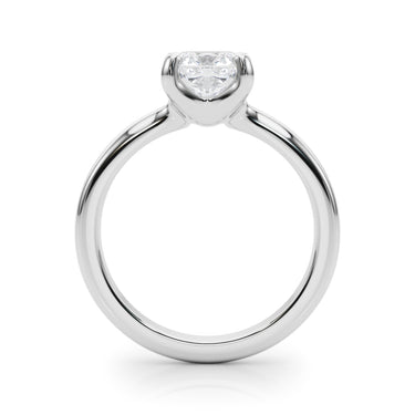 Solitaire Cushion Engagement Ring – Cushion Lab Diamond Engagement Ring in 18K Gold | Just Brilliant – detail view