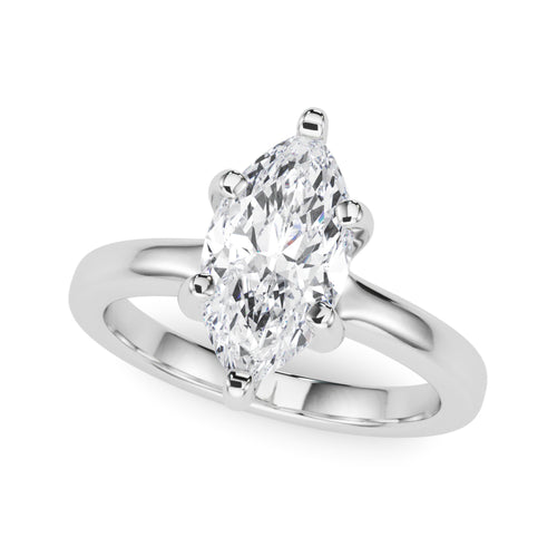 Solitaire Marquise Engagement Ring