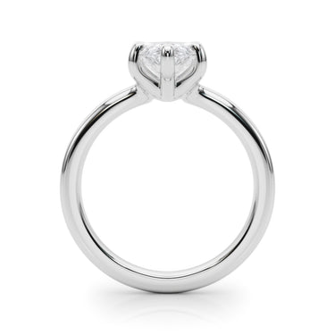 Solitaire Marquise Engagement Ring – Marquise Lab Diamond Engagement Ring in 18K Gold | Just Brilliant – detail view