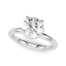 Double Hidden Halo Round Engagement Ring – Radiant Lab Diamond Engagement Ring in 18K Gold | Just Brilliant