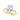 Double Hidden Halo Oval Engagement Ring – Oval Lab Diamond Engagement Ring in 18K Gold | Just Brilliant – angle view