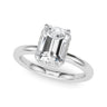 Double Hidden Halo Emerald Cut Engagement Ring – Emerald Cut Emerald & Lab Diamond Engagement Ring in 18K Gold | Just Bril...