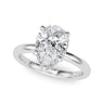 Double Hidden Halo Pear Engagement Ring – Pear-Shaped Lab Diamond Engagement Ring in 18K Gold | Just Brilliant