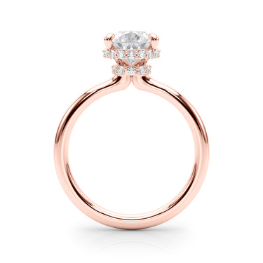 Double Hidden Halo Pear Engagement Ring – Pear-Shaped Lab Diamond Engagement Ring in 18K Gold | Just Brilliant – view 11