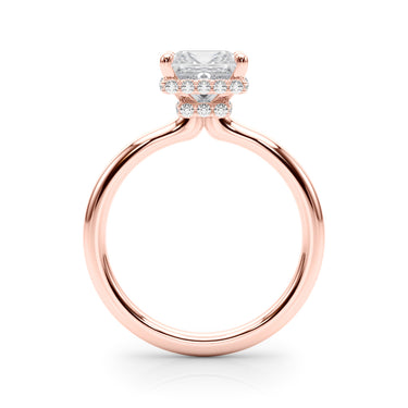 Double Hidden Halo Princess Cut Engagement Ring – Princess Cut Lab Diamond Engagement Ring in 18K Gold | Just Brilliant – ...