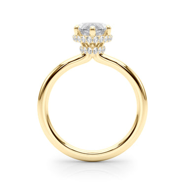 Double Hidden Halo Marquise Engagement Ring – Marquise Lab Diamond Engagement Ring in 18K Gold | Just Brilliant – view 7