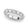 5-Stone Shared Prong Wedding Band – Radiant Lab Diamond Wedding Band in 18K Gold | Just Brilliant