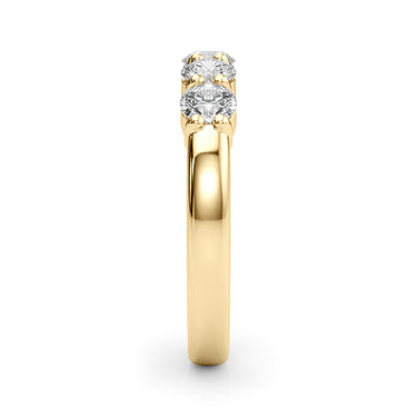 5-Stone Shared Prong Wedding Band – Lab Diamond Wedding Band in 18K Gold | Just Brilliant – view 10