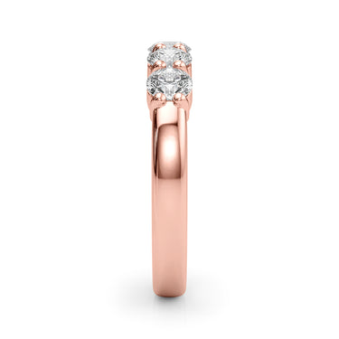 5-Stone Shared Prong Wedding Band – Lab Diamond Wedding Band in 18K Gold | Just Brilliant – view 15