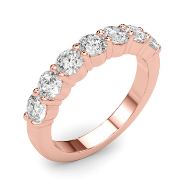 7-Stone Shared Prong Wedding Band – Lab Diamond Wedding Band in 18K Gold | Just Brilliant – view 14