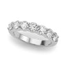 7-Stone Shared Prong Wedding Band – Radiant Lab Diamond Wedding Band in 18K Gold | Just Brilliant