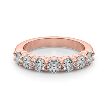 7-Stone Shared Prong Wedding Band – Lab Diamond Wedding Band in 18K Gold | Just Brilliant – view 13