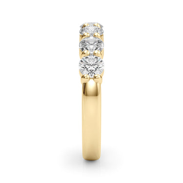 7-Stone Shared Prong Wedding Band – Lab Diamond Wedding Band in 18K Gold | Just Brilliant – view 10