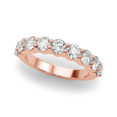 9-Stone Shared Prong Wedding Band – Lab Diamond Wedding Band in 18K Gold | Just Brilliant – view 11