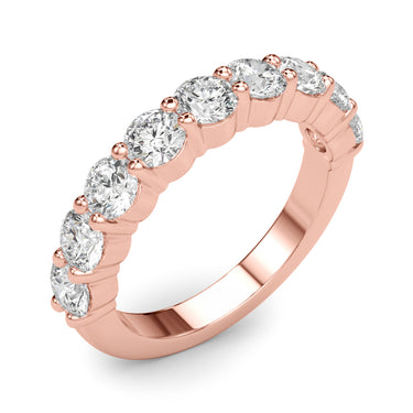 9-Stone Shared Prong Wedding Band – Lab Diamond Wedding Band in 18K Gold | Just Brilliant – view 14