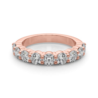 9-Stone Shared Prong Wedding Band – Lab Diamond Wedding Band in 18K Gold | Just Brilliant – view 13