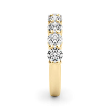 9-Stone Shared Prong Wedding Band – Lab Diamond Wedding Band in 18K Gold | Just Brilliant – view 10