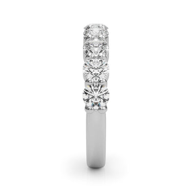 9-Stone Shared Prong Wedding Band – Lab Diamond Wedding Band in 18K Gold | Just Brilliant – side view