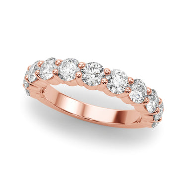 11-Stone Shared Prong Wedding Band – Lab Diamond Wedding Band in 18K Gold | Just Brilliant – view 11