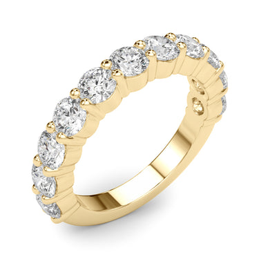 11-Stone Shared Prong Wedding Band – Lab Diamond Wedding Band in 18K Gold | Just Brilliant – view 9
