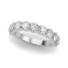 11-Stone Shared Prong Wedding Band – Radiant Lab Diamond Wedding Band in 18K Gold | Just Brilliant