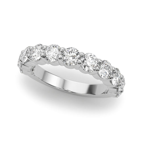 11-Stone Shared Prong Wedding Band