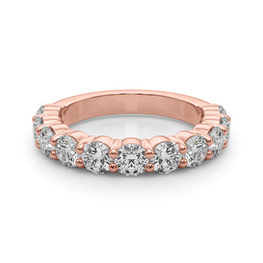 11-Stone Shared Prong Wedding Band – Lab Diamond Wedding Band in 18K Gold | Just Brilliant – view 13