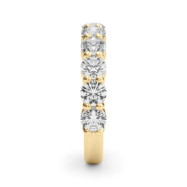 11-Stone Shared Prong Wedding Band – Lab Diamond Wedding Band in 18K Gold | Just Brilliant – view 10