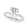 Round Hidden Halo Engagement Ring – Radiant Lab Diamond Engagement Ring in 18K Gold | Just Brilliant