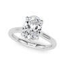 Oval Hidden Halo Engagement Ring – Oval Lab Diamond Engagement Ring in 18K Gold | Just Brilliant