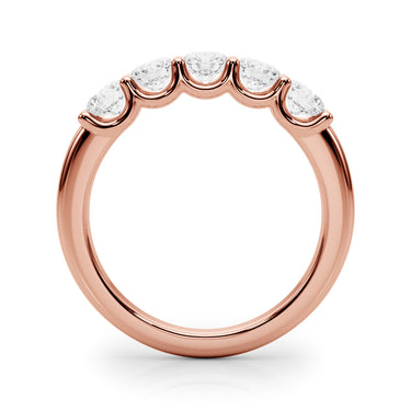 5-Stone Shared Prong Band – Lab Diamond Band in 18K Gold | Just Brilliant – view 12