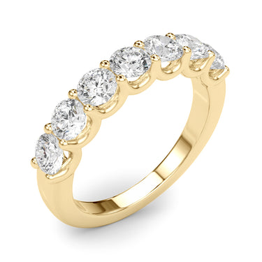 Shared U-Prong Band – Lab Diamond Band in 18K Gold | Just Brilliant – view 9