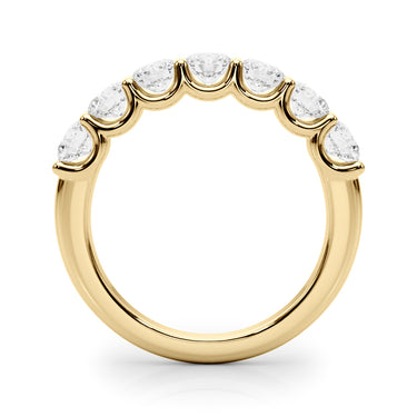 Shared U-Prong Band – Lab Diamond Band in 18K Gold | Just Brilliant – view 7
