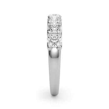 Shared U-Prong Band – Lab Diamond Band in 18K Gold | Just Brilliant – side view