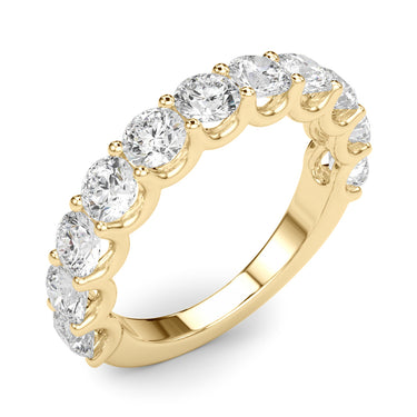 U-Prong Wedding Band – Lab Diamond Wedding Band in 18K Gold | Just Brilliant – view 9