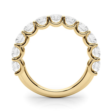 U-Prong Wedding Band – Lab Diamond Wedding Band in 18K Gold | Just Brilliant – view 7