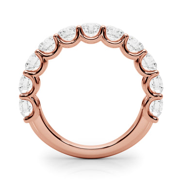 U-Prong Wedding Band – Lab Diamond Wedding Band in 18K Gold | Just Brilliant – view 12