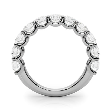 U-Prong Wedding Band – Lab Diamond Wedding Band in 18K Gold | Just Brilliant – detail view