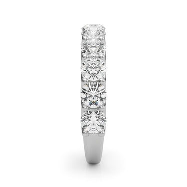 U-Prong Wedding Band – Lab Diamond Wedding Band in 18K Gold | Just Brilliant – side view