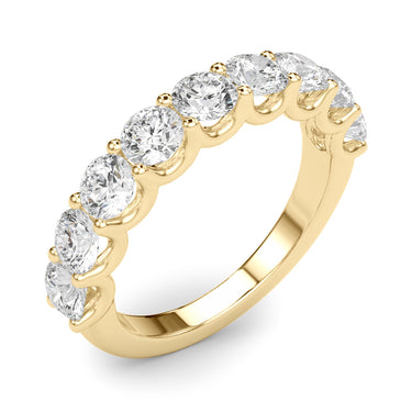 U-Prong Wedding Band – Lab Diamond Wedding Band in 18K Gold | Just Brilliant – view 9
